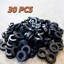 30pcs High Quality Rubber Sealing Gasket Set, Essential For Home Repair, Compatible With Corrugated Metal Flexible Hose, Shower Head Connection Pipe, Various Hot And Cold Water Faucets, Electric Water Heater Inlet And Outlet, Pipe Control Valve And Other Water Interfaces - Multicolor - View 12
