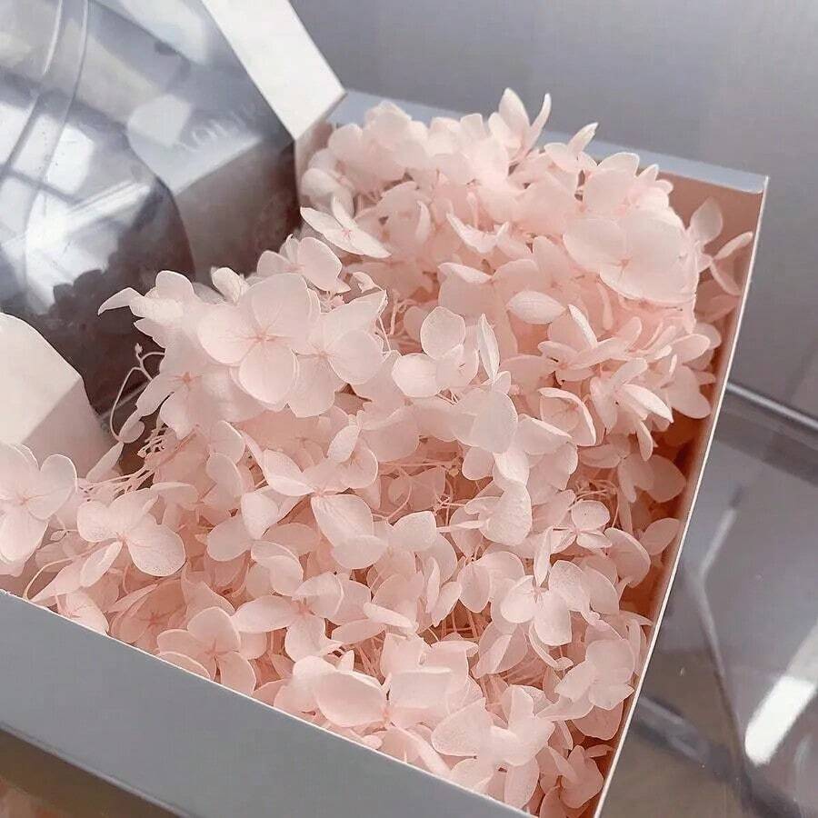 1 Box Baby Pink Artificial Faux Hydrangeas, DIY Craft Floral Supplies For Candles, Wedding & Christmas Decor - Baby Pink - View 1