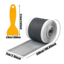 1 Roll 7*500cm Disposable Drain Stickers For Kitchen And Bathroom, Anti-Clog Hair And Insect Filter Mesh - A - View 12