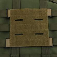 1pc Square Laser Cut MOLLE Compatible Plain Nylon Strong Adhesive Tactical Gear Loop Patch Base - Multicolor - View 5