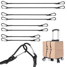 1/4 Piece Elastic Rope, High Strength Elastic Cord With Carabiner Clip Hook, Car Luggage Packing Roof Rack Strap,Suitable For Outdoor Tent, Luggage Rack, Camping, Cargo, Bicycle, Transportation, Storage - Multicolor - View 4