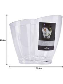 BarCraft Wine Cooler Bucket, Double Sided Design For 2 Bottles, Plastic, Transparent, 7 Litres Father's Favorite Gift - View 8