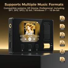 Diofox 32GB 兒童 Hi-Fi MP3 播放器，搭載藍牙 5.3、2.4 吋彩色觸控螢幕數位音樂播放器，內建 FM 收音機、電子書與錄音功能，記憶卡最高可擴充至 128GB，黑色 - 查看 7