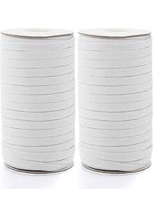 20mm Elastic Sewing Band, High Elasticity Rope, Stretchable Braided Cord, Suitable For Waistband, Cuff DIY Sewing Projects, Strong And Durable Elastic Band, Suitable For Pants, Skirts, Clothing Making And Mask Making - P-White - View 4