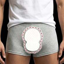 20-Piece Two-In-One Disposable Underarm And Underwear Moisture-Absorbing Pad. Ultra-Thin, Invisible And Breathable Pad. All-Day Comfortable And Refreshing Design. Suitable For Both Men And Women. Essential For Daily Work. - White - View 2