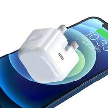 1-2pcs USB-C UK Wall Charger Adapter 20W Wall Charging Head, Compatible With Type-C Interface Charging Cable Data Line - UK Plug(220-240V) - View 10