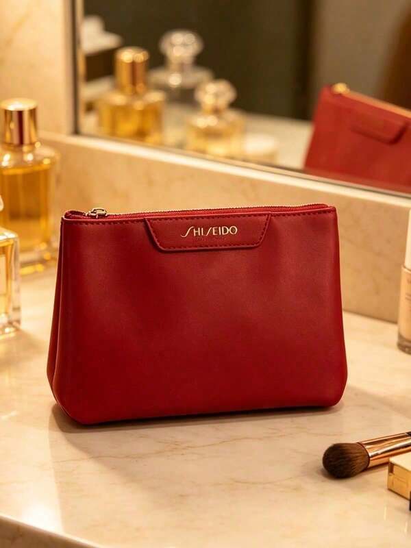 Ultra-Lightweight Thin Cosmetic Storage Bag Dust-Proof Zipper Makeup Bag Portable Beauty Care Weekend Travel Women's Luxury Brand SHISEIDO-GIFT-9 Makeup Bag
