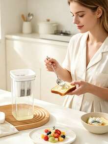 Greek Yogurt Maker Kit, Cheese Water Separator, Homemade Greek Yogurt Machine, Cold Brew Milk Separator With Ultra-Fine Mesh Strainer And Sturdy Flip-Top Rectangular Storage Box, Home Yogurt Making Tool, Yogurt Filter, Also Can Be Used As Food Storage Box, Snack Storage Box - View 11