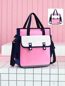 4pcs/1pc Practical Learning Tote Bag With Adjustable Shoulder Strap, Large Capacity Tote Bag, Suitable For Adults, Sporty Crossbody Backpack, Minimalist Desktop Storage Bag, School Stationery Bag, Waterproof Fabric Document Organizer Storage Bag, Multi-Functional Crossbody Bag - Multiple Styles - View 13