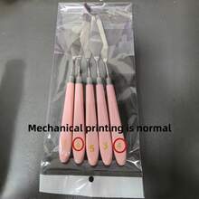5pcs Pink Handle Palette Knife Stainless Steel Painting Knife Set Professional Painting Scraper Set For Gouache Acrylic Oil Paint - Sets - View 5