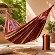 Portable Hammock Swing For Camping In The Garden - A - View 2