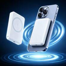 Wireless Power Bank For IPhone X, XR, 11, 12, 13, 14, 15, 16 Pro Max. Lightning Input, For IPhone Only (No Cable Included) - White - View 1