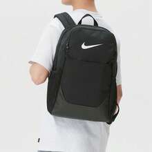 Nike Brasilia Logo 24L Fabric Backpack Medium Unisex Black - Black - View 2
