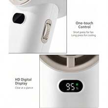 Ultra-Quiet Portable Desktop Fan, USB Fast Charging With Long Battery Life, 3-Speed Adjustable Wind, Stand Or Handheld For Multiple Use Scenarios, Essential Cooling For Indoor And Outdoor In Summer, Lightweight Design Saves Space, Soft Yet Powerful Airflow For Refreshing Comfort - Multicolor - View 6