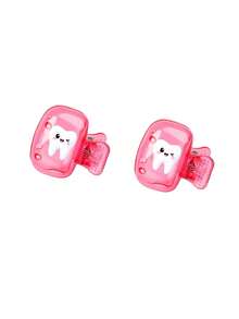 Smiling Face Toothprint Pattern Portable Toothbrush Holder Set, Suitable For Home And Travel, Toothbrush Protective Cover, Ideal For School, Home And Travel Use, Great Gift For Family And Friends - Multicolor - View 18