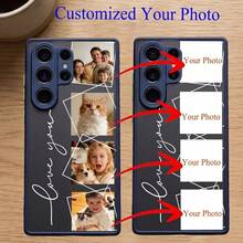Personalized Custom Phone Case For Samsung Galaxy S26, S25 Plus And Ultra Series, Protective TPU Phone Case With Custom Name Printing, Fashionable Slim Shockproof Protective Edge Phone Case For Samsung Galaxy S26, S25 Plus And Ultra Series, Daily Gift For Family And Friends - Blue - View 6