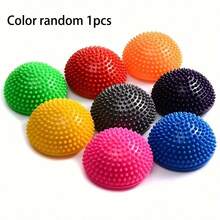 PVC Massage Ball, Used For Foot And Yoga Training - To Relieve Muscle Tension And Improve Balance, Sensory Training Semi Spherical, Random Color - Multicolor - View 5