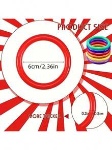 30pcs Random Color Ring Toss Props, Ring Throw Game, Outdoor Carnival Backyard Fun Game Family Gathering Party Props - Multicolor - View 6