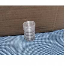 Commemorative Coin Protective Case, Coin Box, Transparent Plastic Coin Storage Box, Coin Collection Box, Coin Storage Box, Protective Case Container - Blue and White - View 14