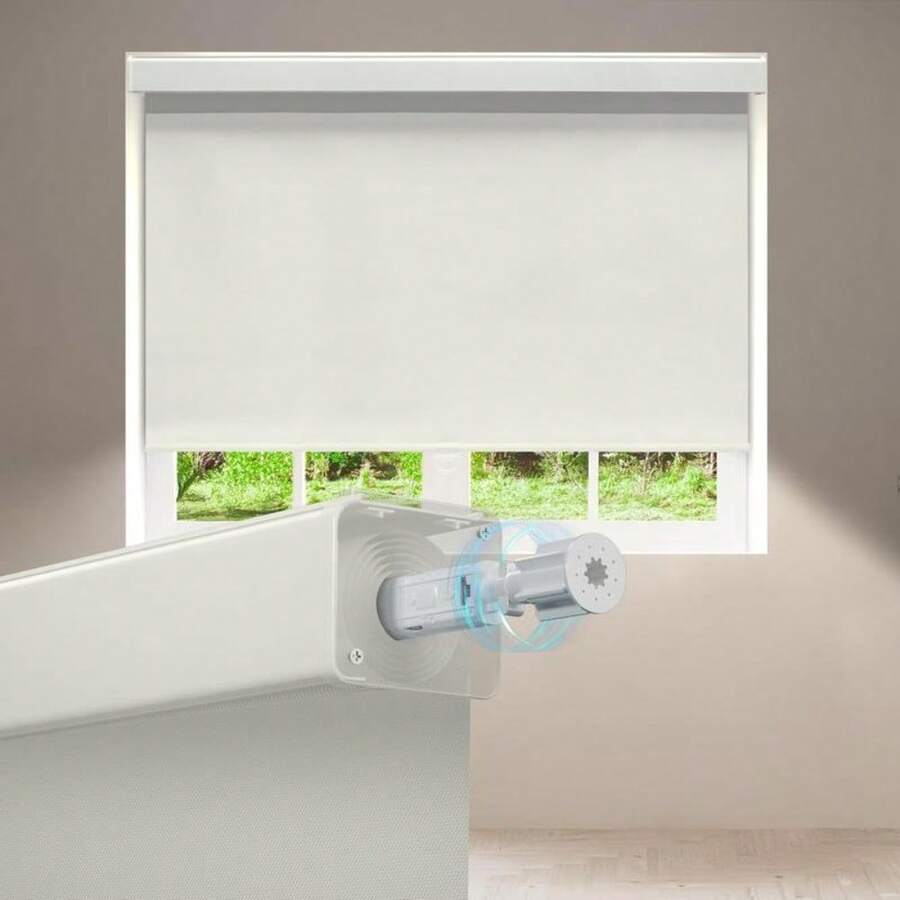 Cordless Blackout Roller Shades With Smooth Free-Stop Function – Thermal Insulating, Light-Blocking Window Blinds For Bedrooms And Living Spaces | Easy DIY Installation, No Tools Required | Soft-Touch Fabric, Quiet Operation, Clean Modern Look | Avai - Light Beige - View 1