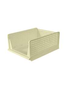 1/2 Layer Stackable Baby Room Storage Box, Front Opening Design, Baby Wardrobe Organizer, Suitable For Clothes, Diapers, Blankets, Towels And Baby Room Essentials - Storage - View 7