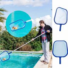 1pc Pool Cleaning Net, Pool Rake And Deep Pool Skimmer Net, Dense Mesh, Detachable Pole, Suitable For Cleaning Swimming Pools, Fish Ponds, Hot Tubs, Spa Tubs And Fountains, Standard Pole - Encrypted Fishing Net - View 4