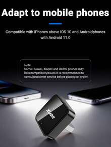 XUDA 2026 新款 2-in-1 無線 CarPlay / Android Auto 超迷你轉接器，2.4-5.0 GHz WiFi6 車載轉換器，有線轉無線，快速自動連接智能盒，無延遲，緊湊設計，時尚便攜，小巧精緻，附 USB/USB-C 接口，免電池 - D - 查看 9