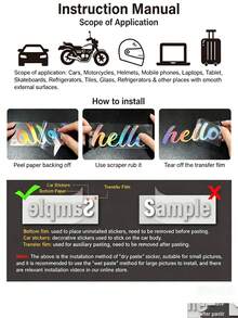 1/3/5/10pcs Customized Vinyl Stickers, Commemorate Loved Ones, Featuring Heart, Halo And Wing Elements, Suitable For Cars, Trucks, Motorcycles, Bicycles, Laptops, Self-Adhesive Installation - Multicolor - View 5