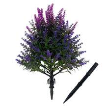 2pcs Purple Outdoor Artificial Lavender With Stand - UV Resistant Faux Plants, Suitable For Indoor/Outdoor, Living Room Decor, Garden/Front Door Decor, Wedding, Party, Home Decor, Office And Anniversary, Durable Plastic Plants, Autumn Wreath Decor, Thanksgiving, Valentine's Day And Christmas Decor, Outdoor Winter Decor, Container Not Included - Violet Purple - View 7