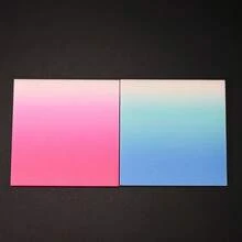 100 Sheets Gradient Shiny Transparent Sticky Notes, Glitter Effect, Self-Adhesive, No Residue, Transparent Material, Bookmark Function, Notebook Use, Back To School Gift, Size 3"X3" - one-size - View 12
