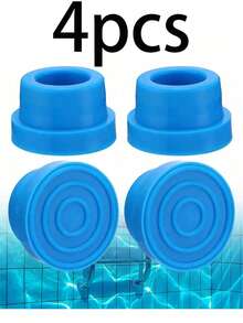 1/4pcs Pool Ladder Rubber Pad Rings, Anti-Slip Rubber Buffer Foot Protector, Prevent Scratching Pool Liner, Durable Shock-Absorbing, Suitable For Above Ground Pool Accessories, Ladder Foot Caps Secure Fit - Multicolor - View 12
