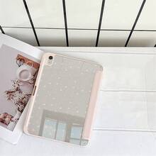 淺粉色碎花圖案平板保護殼，附筆槽，適用於 iPad 10代 10.9 吋 2022 智慧保護殼/Air 13(M3 2025)/Air 11(M3 2025)/11(A16 2025)/適用於 Galaxy S9/S7/S10+/適用於 Galaxy Tab S6 Lite 10.4 吋/適用於 Matepad - 彩色 - 查看 5