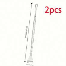 Double Headed Blackhead Removal Tool Suitable For All Light Beige Skin, A Nose Hair Cleaner, Portable Skincare Accessory, Ergonomic Handle, No Need For Electricity - Silver - View 11