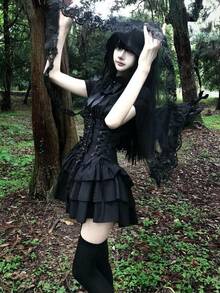 Women Short Dresses - ブラック - View 1