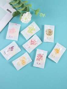 1/10pcs Gift-Boxed Hole-Free Solid Aromatherapy Patches. Pet-Friendly Slow-Release Long-Lasting Deodorizers Work For Car, Wardrobe And Bathroom As Portable Air Fresheners. - Multicolor - View 9
