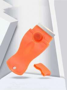 1Pc/3pcs Multi-Function Cleaning Scraper, Plastic Hand Scraper Tool For Removing Stickers Glue Labels, Household Kitchen Cleaning Helper - Orange Color - View 3