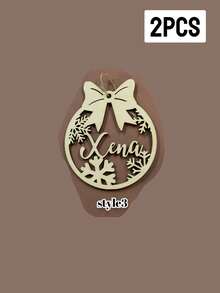Custom Christmas Decorations With Name, Personalized Christmas Tree Decorations, Customized Christmas Ornaments, Back To School - Style a - View 25