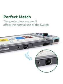 GeekShare Funda protectora con estampado lindo para consola Switch, carcasa resistente a arañazos y a prueba de golpes para consola de juegos - Ver 7