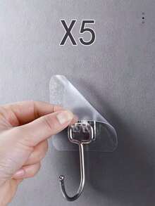 Adhesive Hooks For Hanging Heavy Items, Punch Free Traceless Waterproof And Rustproof Wall Hook, Ideal For Bathroom, Kitchen, And Home Use - Multicolor - View 18