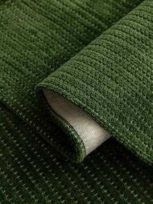 1pc Solid Color Classic Minimalist Striped Sofa Cushion, All-Season Anti-Slip Breathable Machine Washable, Pet-Friendly, Suitable For Living Room, Bedroom 1/2/3/4 Combination Sofa Home Decor Protection - Dark Green - View 7