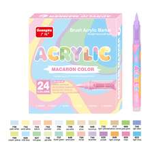 GuangNa Skin Tone/Macaron Color Multi-Specification Color Set, Skin Tone Acrylic Paint Pens, Soft Tip, Quick Drying, Suitable For Glass, Fabric, Illustration, Sketching, Painting, Metal, DIY Crafts, Back To School Essential Stationery - Marker Pen (set) - View 20