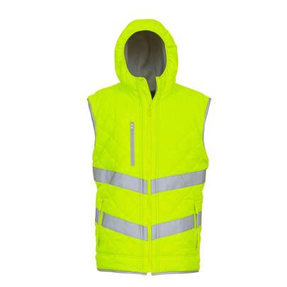 Yoko Unisex Adults Hi Vis Kensington Hooded Gilet (Pack Of 2)
