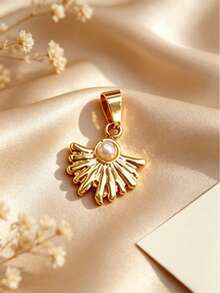 Multi-Style Ins Pastoral Vacation Blogger Same-Style Stainless Steel Flower Shell DIY Pendant, Detachable Layered Petal Scallop, Graduation Souvenir, Outdoor Floral Music Festival, Pool Leisure, Coastal Photography, Short Trip Shooting - Multicolor - View 10