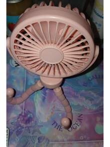 Baby Stroller Cooling Fans - Rose Red - View 2