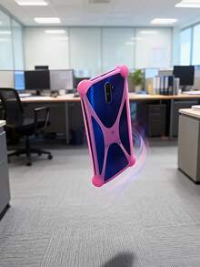 1 pezzo Custodia per telefono in silicone universale e flessibile con molla, guscio protettivo multifunzionale con protezione antiurto e anti-caduta, adatto per uso quotidiano e attività di camminata, perfetto come regalo per il Giorno del Lavoro, la Festa dell'Insegnante, la Pasqua e il Ritorno a Scuola per gli amici - Multicolore - Visualizzare 5