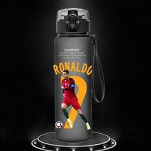 FIFA FIFA 2026世界盃 C羅 #7 粉絲水杯，EPDM材質，防漏大容量，便攜足球支持者水杯，適合健身、訓練與戶外，葡萄牙球迷禮物 - 彩色 - 查看 25