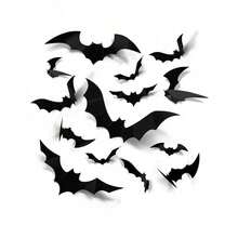 20件/組萬聖節南瓜螺旋吊飾緞帶，Happy Halloween橫幅裝飾，幽靈螺旋緞帶裝飾，適用於萬聖節派對與恐怖生日派對，蝙蝠牆貼貼紙組節日派對緞帶裝飾 - 多個款式 - 查看 5