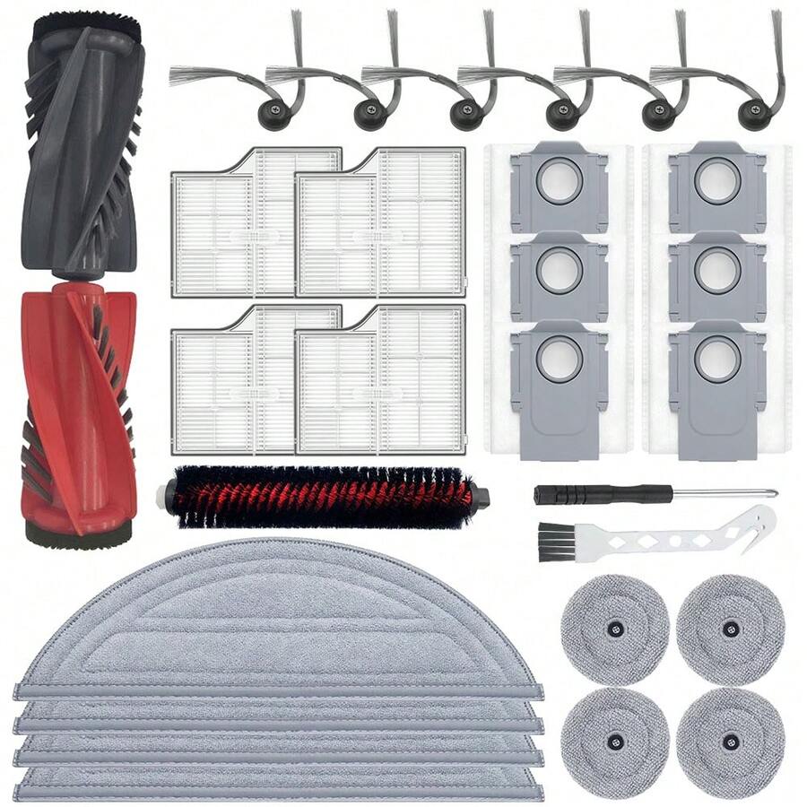Accessories For G30/Saros10/S9 Maxv Ultra Robot Vacuum, Including Replacement Dust Bags, Mops, Filters, Roller Brushes, Side Brushes And Self-Cleaning Brushes - G30/Saros10 - View 1