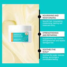 EELHOE 1 Set,Moroccan Argan Hair Care Set, Improving Damaged Hair Quality, Making Hair Smooth And Supple, Nourishing Scalp Hair Follicles, Promoting Healthy And Smooth Hair Quality, Lustrous And Voluminous Hair Set - 青碧色 - 查看 5