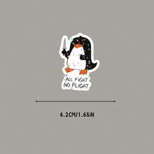 All Fight No Fight Cartoon Sticker, Suitable For IPad, Phone Case, Water Bottle, Book, Laptop, Notebook, Car Glass, Diary, Desk, Suitcase - Star Film - View 6